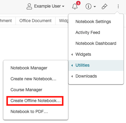 Screenshot showing the triple-dot menu and Utilities option