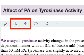 Up and Down Arrows on Entry Toolbar