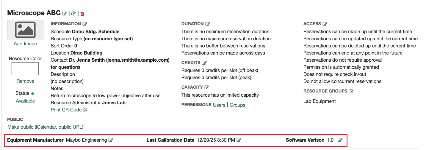 Custom Attribute on Resource Page