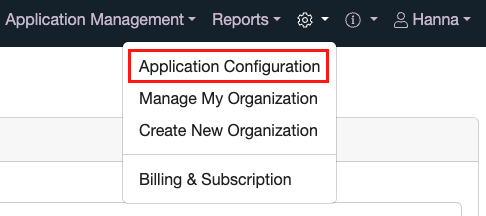 application configuration location 